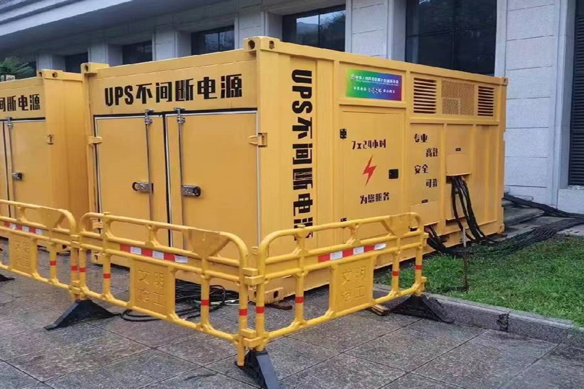 清丰发电机租赁施工现场