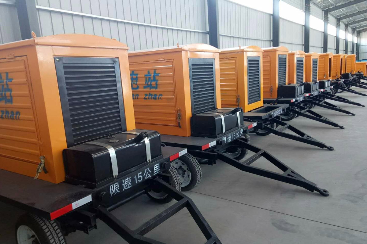 清丰发电机租赁施工现场
